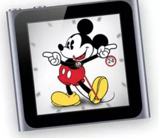 미국 대중문화의 상징인 미키 마우스 캐릭터가 2024년부터 공공 저작물로 풀린다. 사진은 아이팟 나노에 사용된 미키 마우스. (사진=애플)