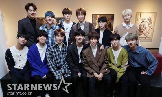 (왼쪽 위부터 시계방향) 세븐틴 멤버 민규, 승관, 버논, 디에잇, 우지, 정한, 준, 호시, 도겸, 에스쿱스, 디노, 원우, 조슈아 /사진=김휘선 기자