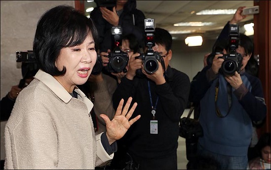 더불어민주당을 탈당한 손혜원 의원이 지난 20일 국회에서 기자회견을 갖고 있다(자료사진). ⓒ데일리안 박항구 기자