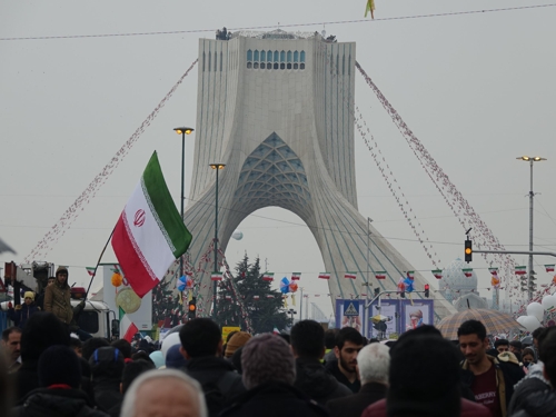 11일 이슬람혁명 40주년을 맞아 집회가 열린 테헤란 아자디 광장 [테헤란=연합뉴스]