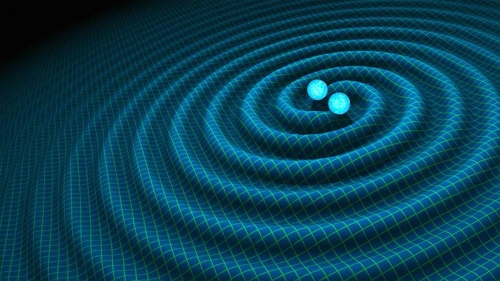 중성자 쌍성충돌로 생기는 중성자파 상상도 [R.허트/Caltech-JPL 제공]
