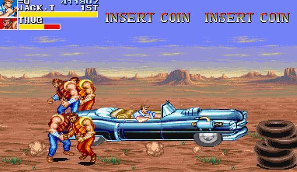 `캐딜락 앤 다이노소어` 3스테이지는 캐딜락 엘도라도 모델을 탄 채로 진행할 수 있다. 뜬금없는 공룡과 캐딜락의 조합은 어떤 의미인 것일까