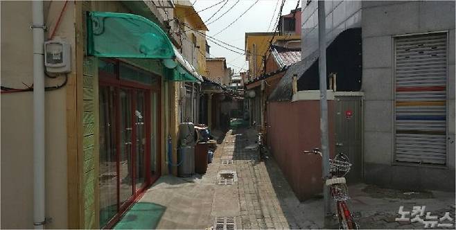 포항 도심지에 위치한 성매매집결지인 속칭 '중앙대' 골목 모습(포항CBS자료사진)
