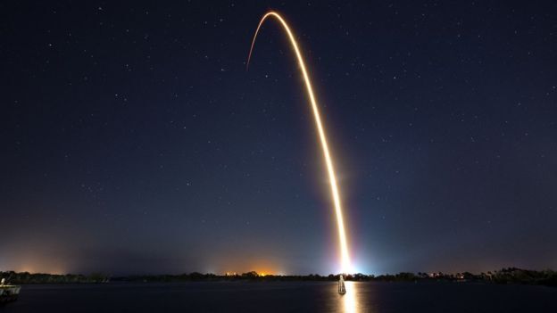 베레시트는 지난 2월 21일 미국 플로리다주 케이프커내버럴 케네디 우주센터에서 스페이스X의 팰컨9 로켓에 실려 발사됐다.(사진=스페이스X)