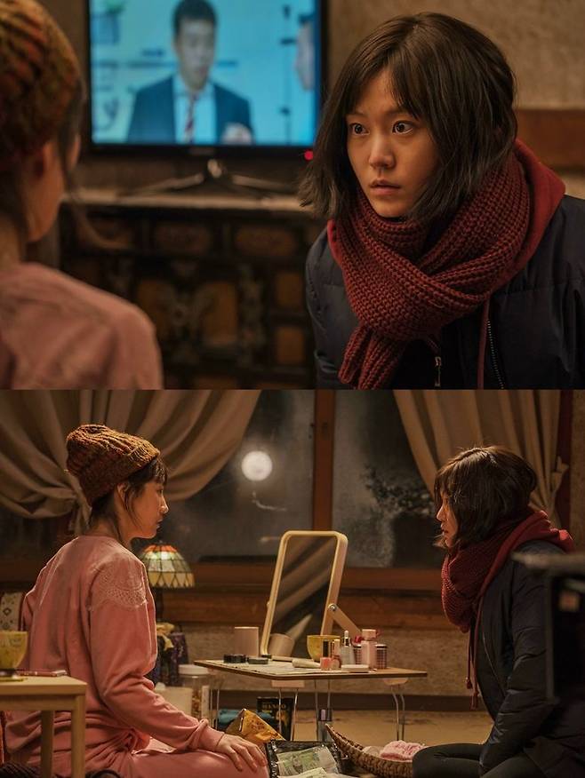 박세진은 극중 김소진과 모녀로 연기했다. 왼쪽이 김소진, 오른쪽이 박세진 (사진=㈜영화사 레드피터 제공)