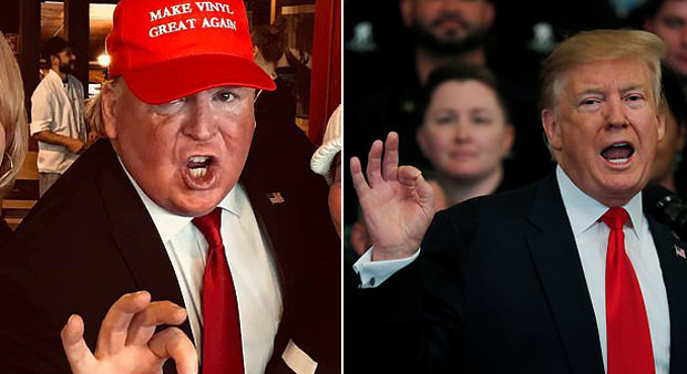 ‘트럼프 닮은꼴’로 유명해진 토머스 먼디(왼쪽)와 도널드 트럼프 미국 대통령(오른쪽)