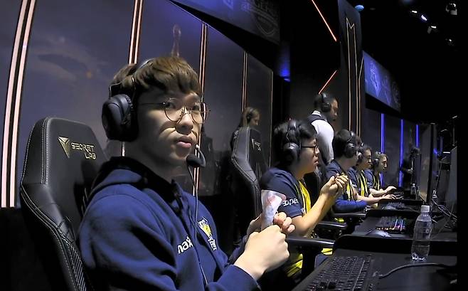 1907 페네르바체의 톱 라이너 '루인' 김형민(사진=트위치 생중계 화면 캡처).