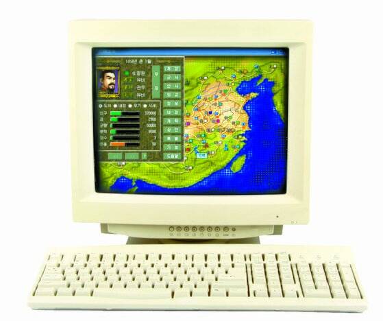 1990년대 인기를 끈 PC게임 ‘삼국지’ 화면.