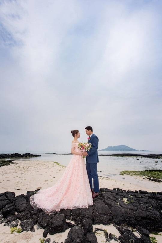 주진모-민혜연 결혼 웨딩화보 (사진=제주 비마이데이, 써드마인드 스튜디오 제공)