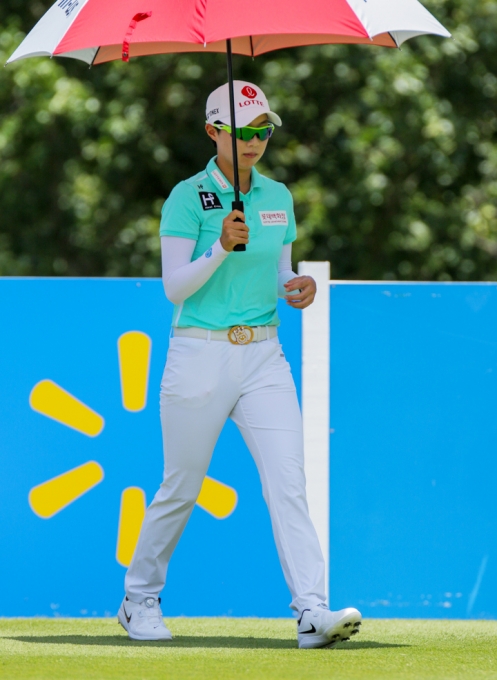 2019년 LPGA 투어 월마트 NW 아칸소 챔피언십 골프대회 우승에 도전하는 김효주 프로. 사진제공=Gabe Roux/LPGA