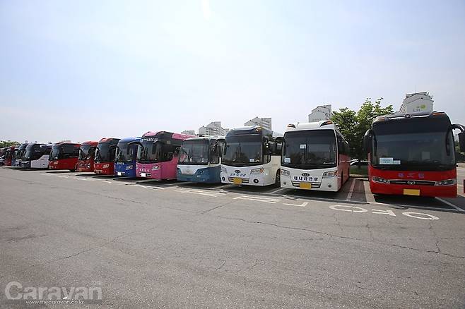 대형 버스 전용 구역