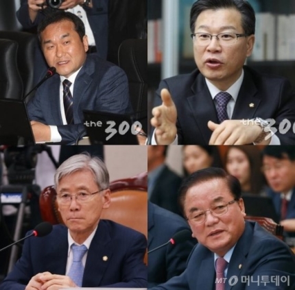 시계방향으로 자유한국당 엄용수, 이양수, 정갑윤, 여상규 의원/사진=이동훈 기자