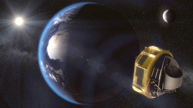 외계에 대한 정확한 관측을 위해 유럽우주국(ESA)이 이르면 2028년 발사할 예정인 우주탐사선 아리엘(ARIEL) 상상도.ESA 제공