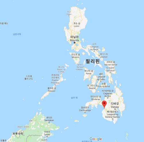 필리핀 이슬람 자치지역 행정중심지 코타바토시 [구글지도 캡처]