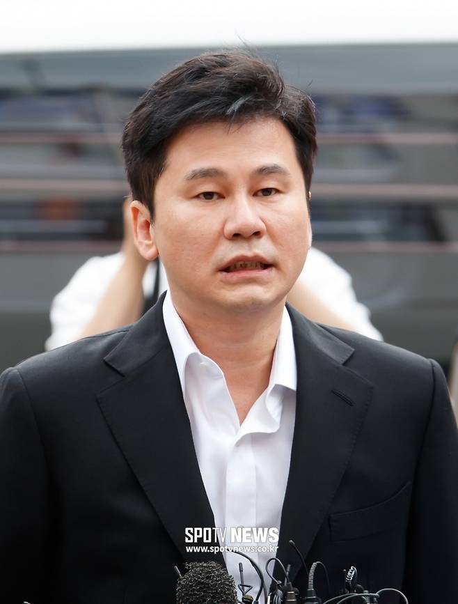 ▲ 성매매 알선 혐의에 대해 불기소 의견으로 검찰에 송치된 양현석. ⓒ한희재 기자