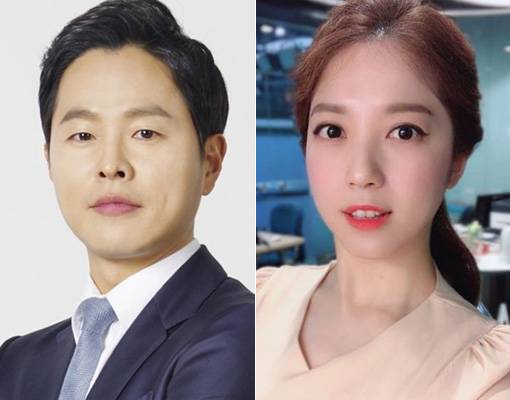 김현우 SBS 앵커(왼쪽)-이여진 기상캐스터. 사진|SBS·이여진 인스타그램