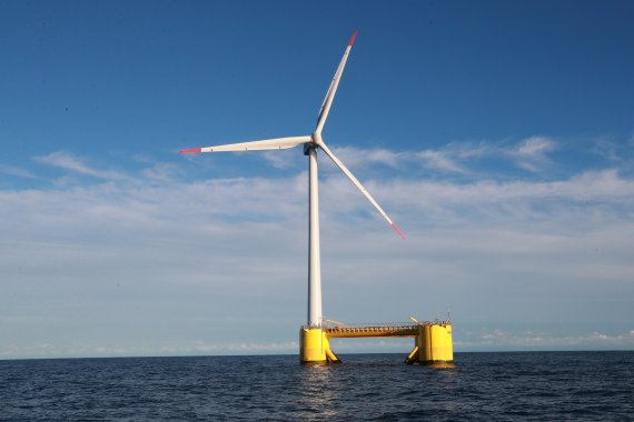 덴마크의 해상풍력발전기 실증단지