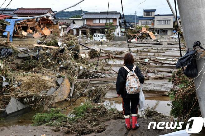일본 태풍 피해. <자료사진> © AFP=뉴스1