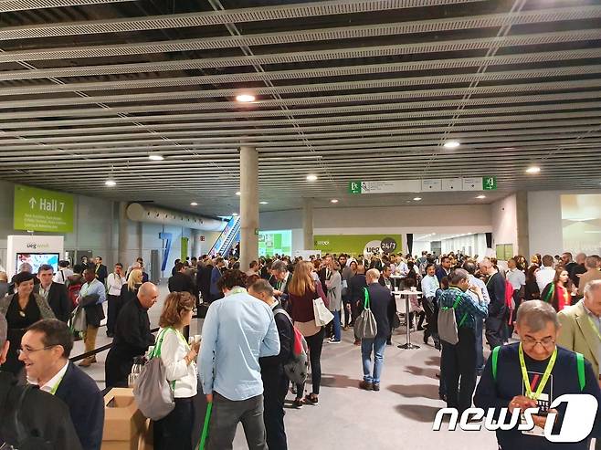 21일부터 사흘간 일정으로 스페인 바르셀로나 피라데에서 열린 '유럽소화기학회 2019'(UEGW 2019) 현장. © 뉴스1