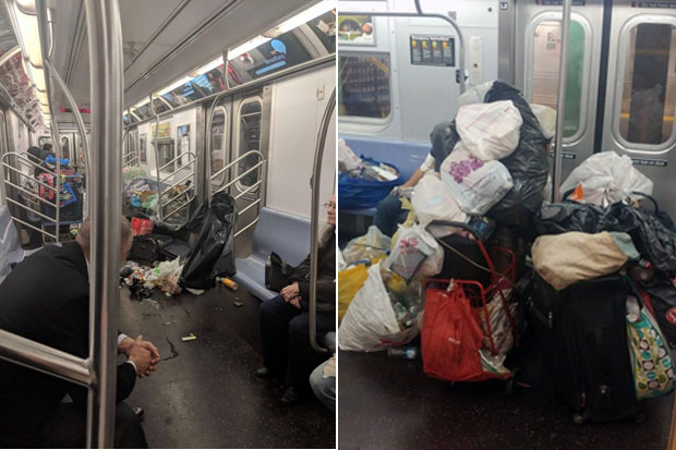 뉴욕운송노조 ‘로컬 100’쓰레기 지하철 공모전 출품작/사진=트래쉬트레인 홈페이지