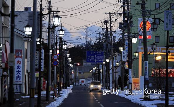 2018년 1월 후쿠시마 원전 인근 나미에정의 모습. 게티이미지코리아