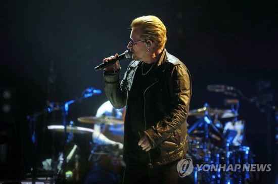 세계적인 록밴드 'U2'의 리더 보노. 연합뉴스