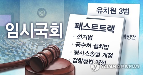 임시국회 '패스트트랙 법안' 처리 (PG) [장현경 제작] 사진합성·일러스트