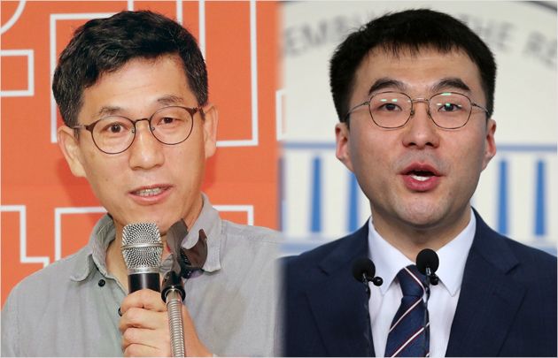 진중권 전 동양대 교수(왼쪽), 더불어민주당 소속 김남국 변호사(사진=연합뉴스)