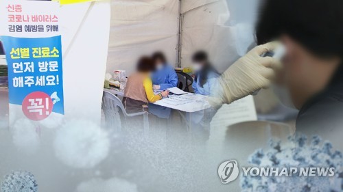 코로나19 선별진료소 검사 (CG) [연합뉴스TV 제공]