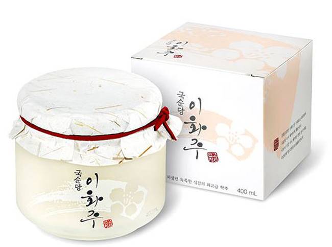 고려시대의 명주를 재현한 떠먹는 막걸리, 국순당 이화주./사진=홈페이지 캡처