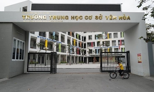 하노이 시내 한 학교 모습. 2020.2.28 [VN익스프레스 캡처]