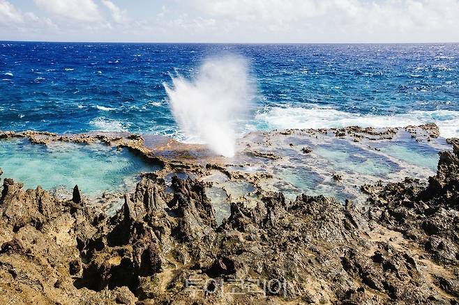 티니안 블로우홀(blow hole)