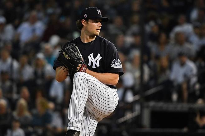 ▲ 그간 파인타르를 사용한다는 의혹에 시달렸던 게릿 콜은 올해 성적이 큰 주목을 받는 선수 중 하나다 ⓒ연합뉴스/게티이미지