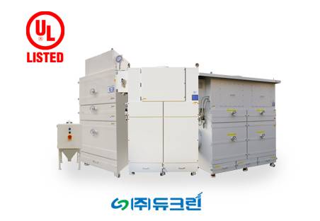 ▲(왼쪽부터) PCI-30, APD-500/HEPA, APD-300/729, APD-2000/INV / ㈜듀크린