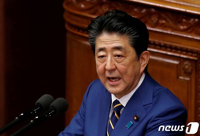 아베 신조(安倍晋三) 일본 총리. <자료사진> © 로이터=뉴스1