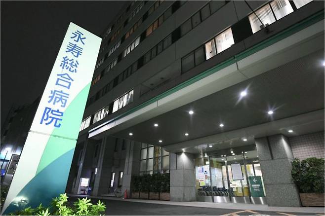 코로나19 집단 감염 의심되는 도쿄의 병원(사진=연합뉴스)