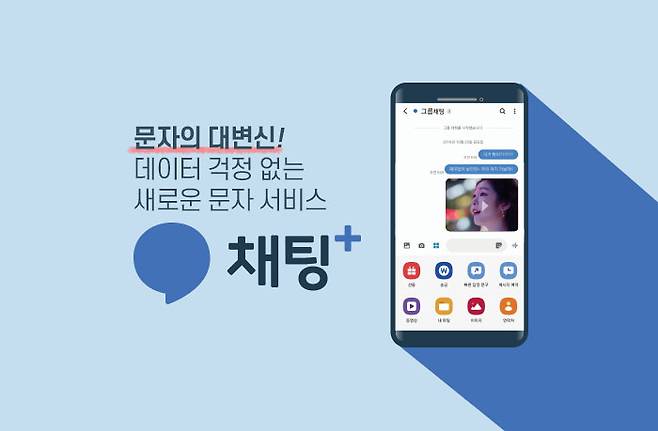 지난해부터 이통 3사가 도입한 차세대 메시지 서비스 '채팅플러스'.