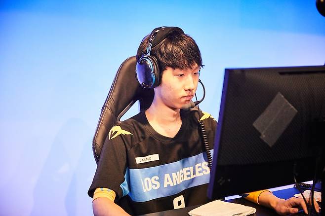 LA 발리언트의 '라스트로' 문정원(사진=블리자드 엔터테인먼트 제공).