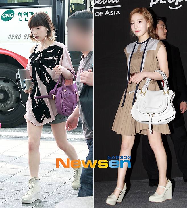 2011년 인천공항 출국, 2012년 서울패션위크 홍혜진 패션쇼
헤어스타일이 달라져도 청순미는 그대로~