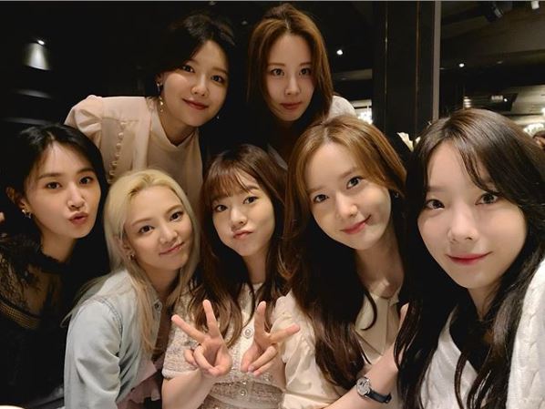 ▲ 그룹 소녀시대. 출처ㅣ윤아 SNS