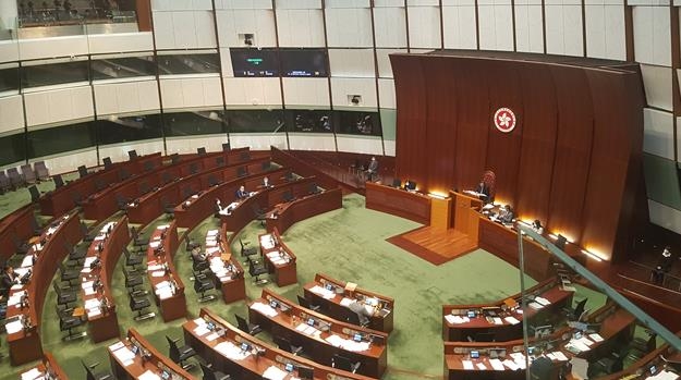 국가법을 심의하는 홍콩 입법회 (홍콩=연합뉴스) 안승섭 특파원 2020.05.27.