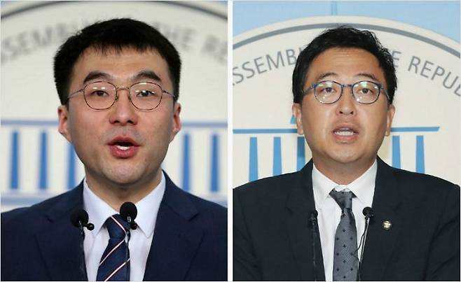 더불어민주당 김남국 의원(왼쪽), 금태섭 전 의원(사진=연합뉴스)