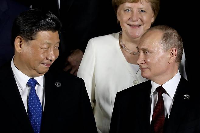 시진핑 중국 국가주석과 블라디미르 푸틴 러시아 대통령/사진=AFP