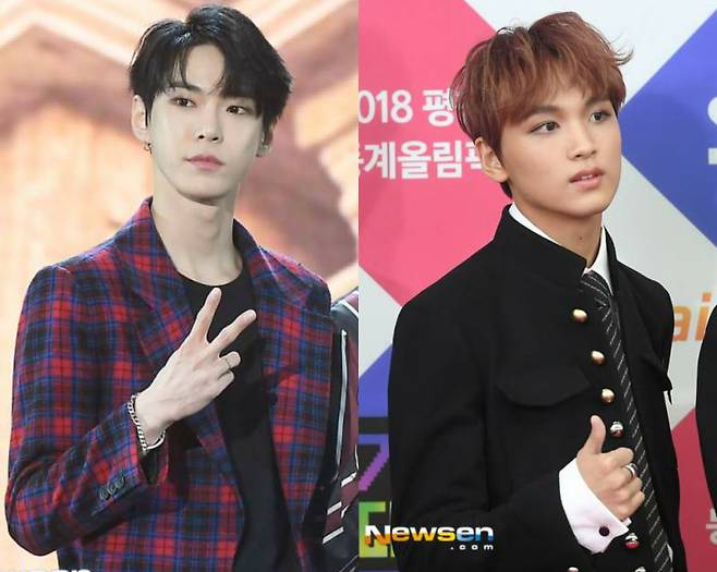 왼쪽부터 NCT127 도영, 해찬