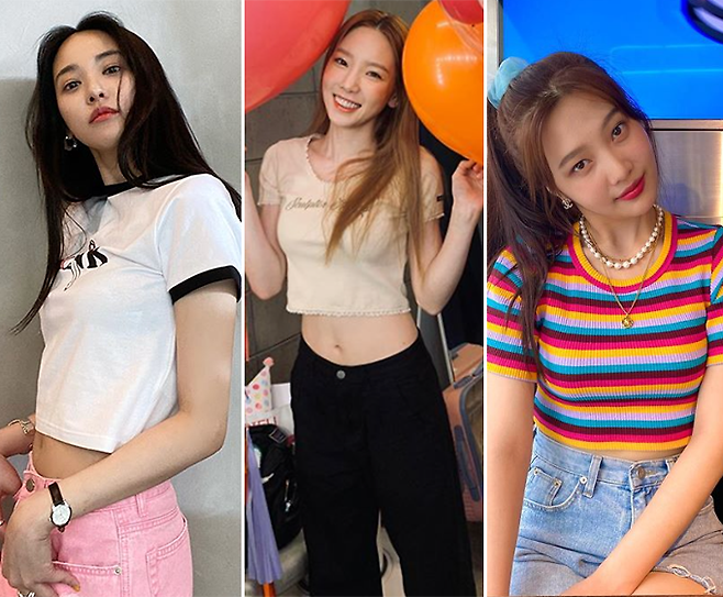 배우 이주연, 그룹 소녀시대 태연, 레드벨벳 조이 /사진=인스타그램