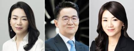 한진그룹 오너일가 - 조양호 한진그룹 회장의 장남 조원태 한진칼 회장(사진 가운데), 장녀 조현아 전 대한항공 부사장(사진 왼쪽), 차녀 조현민 전 대한항공 전무. 연합뉴스