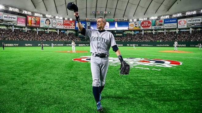 ▲ 시애틀 시절 강견 외야수로 이름을 날렸던 스즈키 이치로. ⓒ시애틀 매리너스
