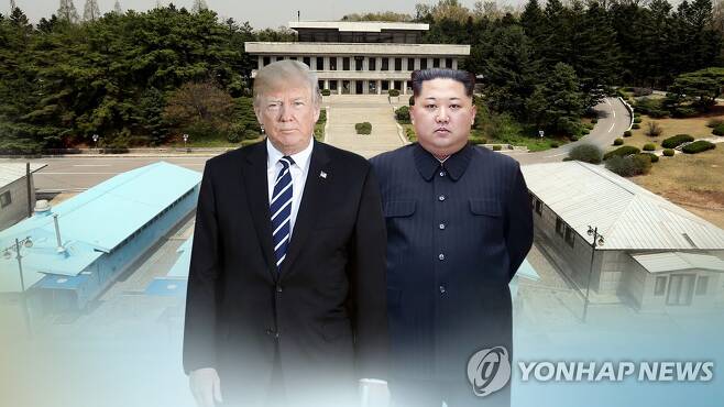 미국과 북한 정상(CG) [연합뉴스TV 제공]