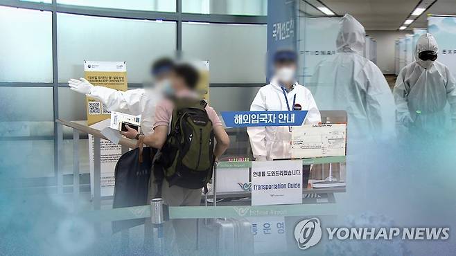 해외유입 코로나 감염 속출…인천공항 방역 분주 (CG) [연합뉴스TV 제공]