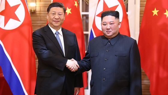 중국과 북한은 1950년 한국전쟁에서 함께 싸운 혈맹이라며 양국의 우의가 대대손손 이어져야 한다고 주장하고 있다. [중국 신화망 캡처]